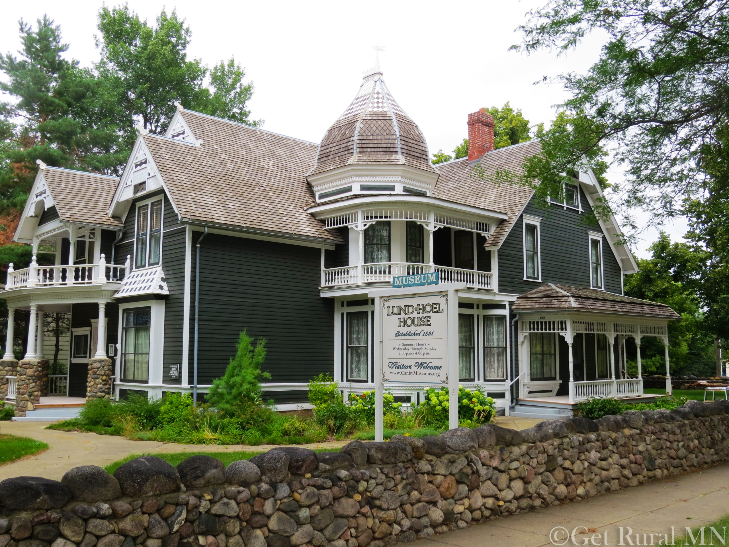 Exterior view of the Lund Hoel House Museum